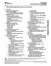 DataSheet TMS320DM365-270 pdf