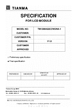 DataSheet TM12864G3CCWGWA-1 pdf