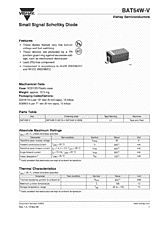 DataSheet BAT54W pdf