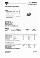 DataSheet BAT54WS pdf