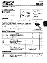 DataSheet IRC840 pdf