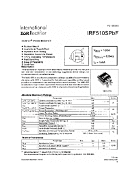 DataSheet IRF510SPBF pdf