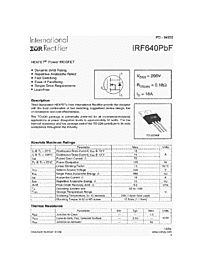 DataSheet IRF640PBF pdf