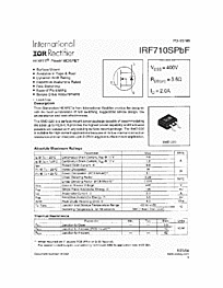 DataSheet IRF710SPBF pdf