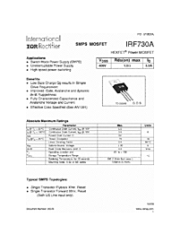 DataSheet IRF730A pdf
