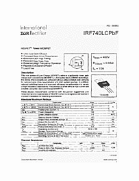 DataSheet IRF740LCPBF pdf