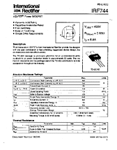 DataSheet IRF744 pdf