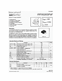 DataSheet IRF9520SPBF pdf