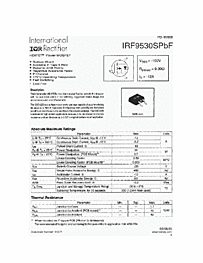 DataSheet IRF9530SPBF pdf