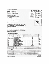 DataSheet IRF9Z24PBF pdf