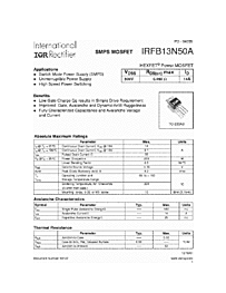DataSheet IRFB13N50A pdf