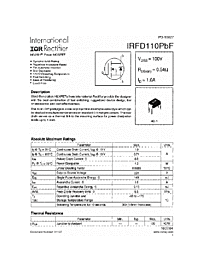 DataSheet IRFD110PBF pdf