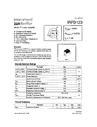 DataSheet IRFD123 pdf