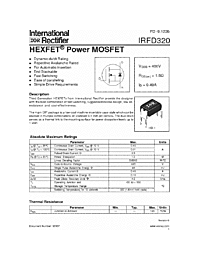 DataSheet IRFD320 pdf