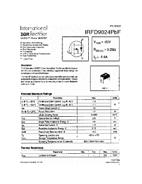 DataSheet IRFD9024PBF pdf