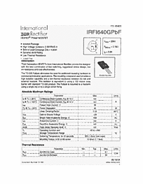 DataSheet IRFI640GPBF pdf