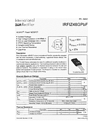 DataSheet IRFIZ48GPBF pdf