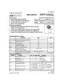 DataSheet IRFP15N60L pdf