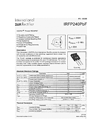 DataSheet IRFP240PBF pdf