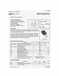 DataSheet IRFP264PBF pdf