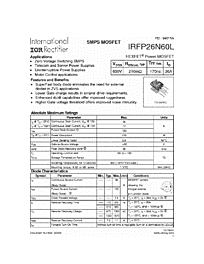 DataSheet IRFP26N60L pdf