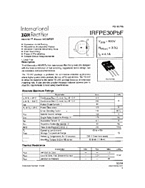 DataSheet IRFPE30PBF pdf