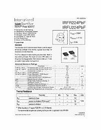 DataSheet IRFR224PBF pdf