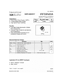DataSheet IRFS9N60A pdf