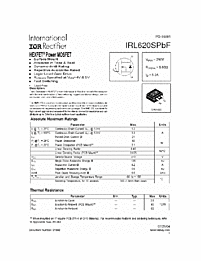 DataSheet IRL620SPBF pdf