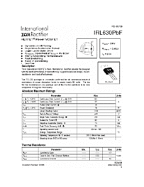 DataSheet IRL630PBF pdf