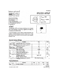 DataSheet IRLD014PBF pdf