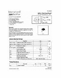 DataSheet IRLD024PBF pdf