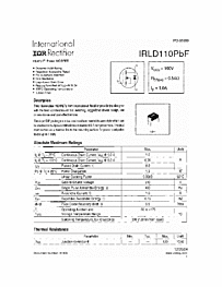 DataSheet IRLD110PBF pdf