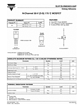 DataSheet SUB85N03-04P pdf