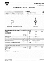 DataSheet SUM110N04-05H pdf