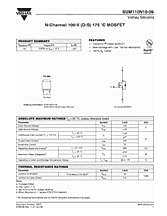 DataSheet SUM110N10-09 pdf