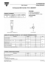 DataSheet SUP40N25-60 pdf