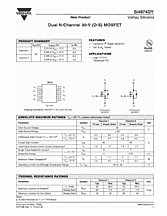 DataSheet Si4974DY pdf
