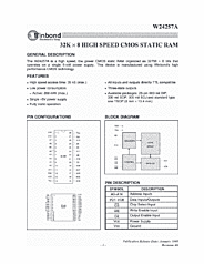 DataSheet W24257AS pdf