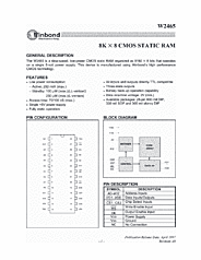 DataSheet W2465 pdf
