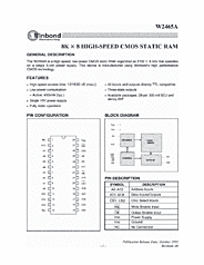 DataSheet W2465A pdf