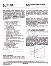 DataSheet XC9572XV pdf