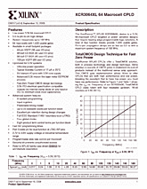 DataSheet XCR3064XL pdf