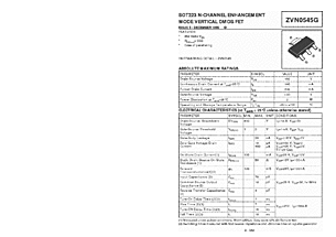 DataSheet ZVN0545G pdf