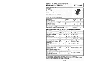 DataSheet ZVP3306F pdf