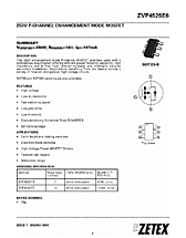 DataSheet ZVP4525E6 pdf