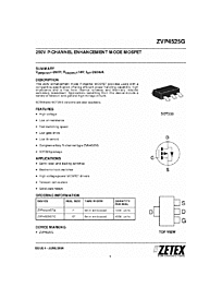 DataSheet ZVP4525G pdf