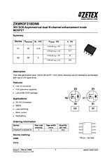 DataSheet ZXMN3F318DN8 pdf