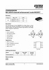 DataSheet ZXMN6A09DN8 pdf