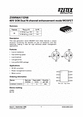 DataSheet ZXMN6A11DN8 pdf